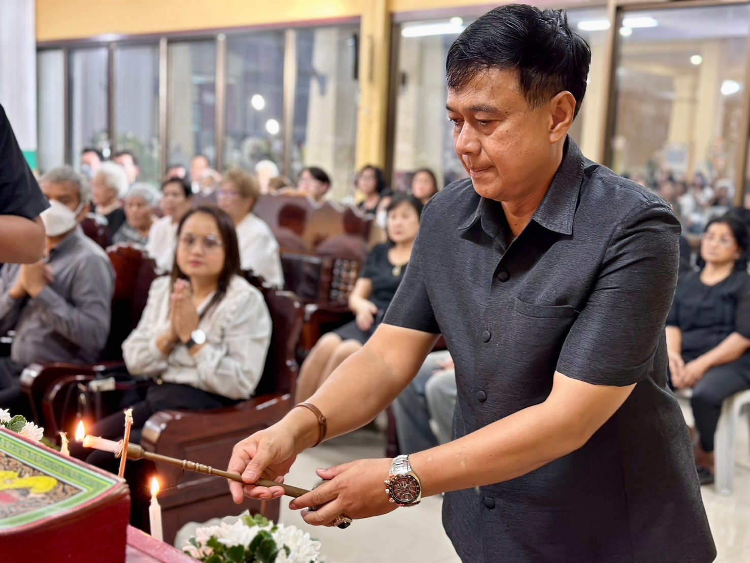 คณะมนุษยศาสตร์และสังคมศาสตร์ ร่วมพิธีสวดพระอภิธรรมศพ คุณพ่อ ดำริห์ สุขขารมย์” บิดาของ ดร.ธณิศา สุขขารมย์